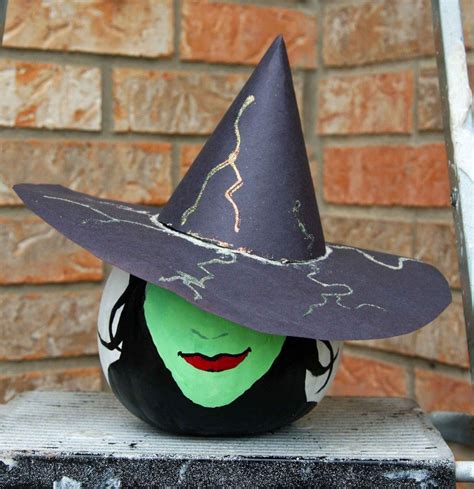 Witch painted pumpkin